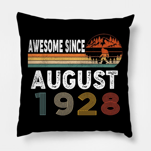 Awesome Since August 1928 Pillow by ThanhNga
