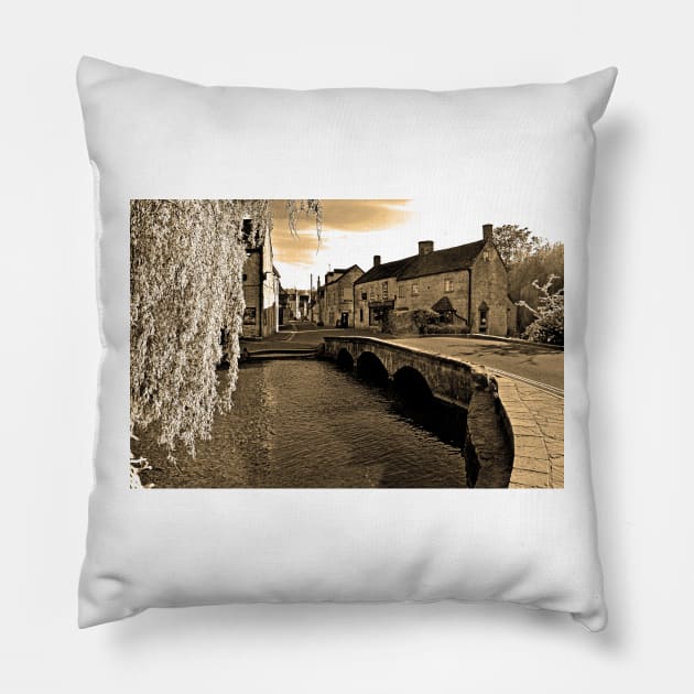Bourton on the Water Cotswolds England UK Pillow by AndyEvansPhotos