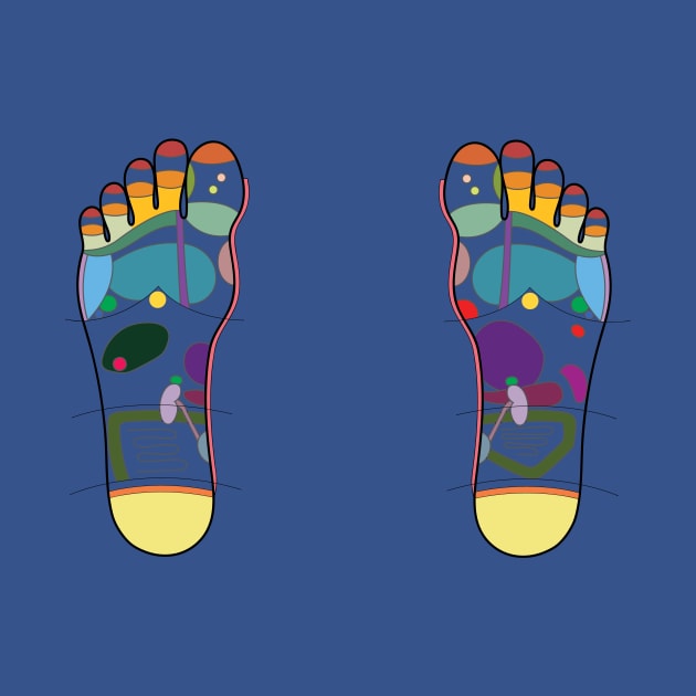 Foot Reflexology Map by Balanceandharmonyforreflexologists