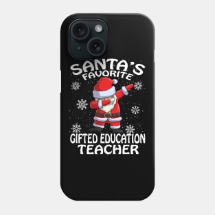 Santas Favorite Gifted Education Teacher Christmas Phone Case