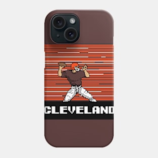 8-Bit Quarterback - Cleveland Phone Case