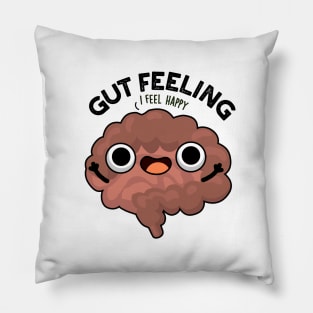 Gut Feeling Cute Anatomy Intestine Pun Pillow