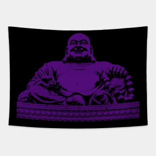 Buddha Art Dark Purple Color Tapestry