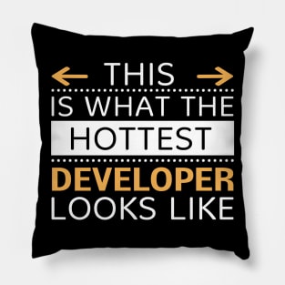 Developer Looks Like Creative Job Typography Design Pillow