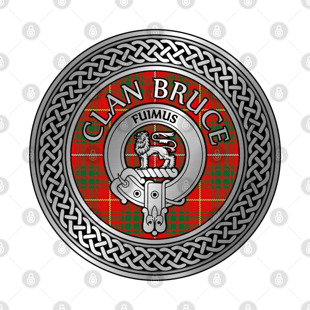 Clan Bruce Crest & Tartan Knot by Taylor'd Designs