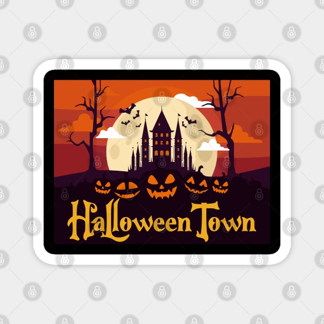 Halloweentown Magnet by Kaine Ability