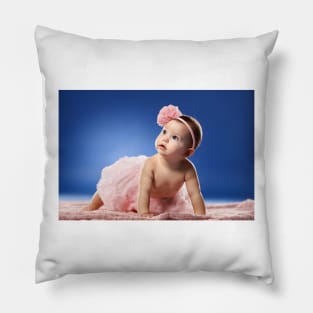 Adorable seven months babygirl Pillow