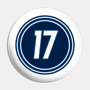 Adam Lowry Number 17 Jersey Winnipeg Jets Inspired Pin