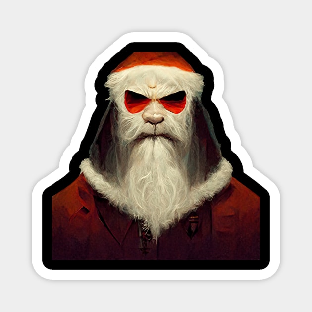 Evil Santa Claus Magnet by tunali