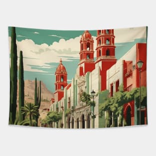 Real de Asientos Aguascalientes Mexico Vintage Tourism Travel Tapestry