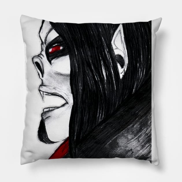 Morbius the Living Vampire Pillow by PoesUnderstudy