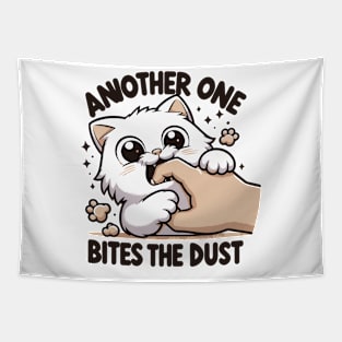 Another One Bites The Dust - Queen Tribute - Freddy Tribute - Mercury - Queen - Funny Sayings - Funny Gift - Funny Slogan - Funny Quotes - Funny Animals - Rock Tribute - Music Rock - Pop Tapestry