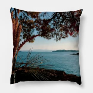 Afternoon in Skiathos Town Pillow