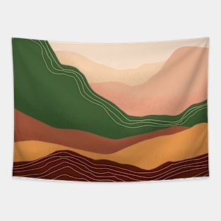 Modern Bohemian Sunset Tapestry