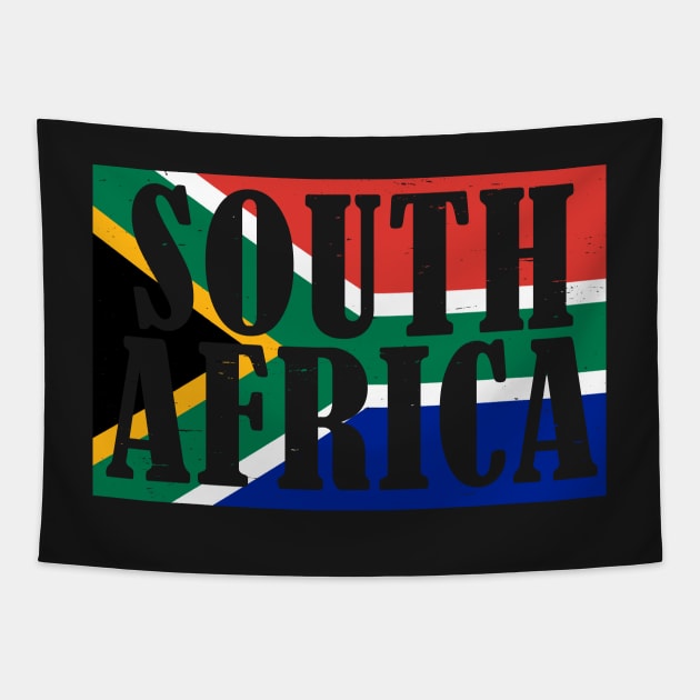 South Africa Roots & South African Flag Tapestry by BraaiNinja