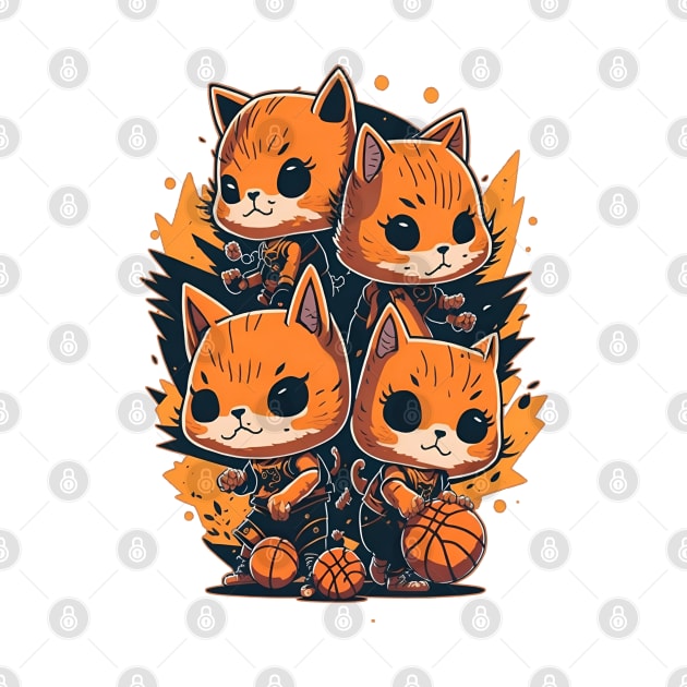 Active Shooter Basketball - The Four Cat Ballers by ZeePixels