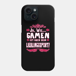 Gaming Zocken e Sport Mädchen video spiele Phone Case