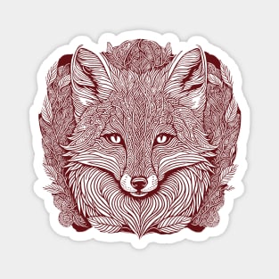 Feather Fox Magnet