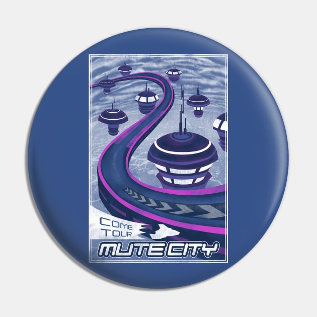 Come Tour Mute City Pin by PeterTheHague