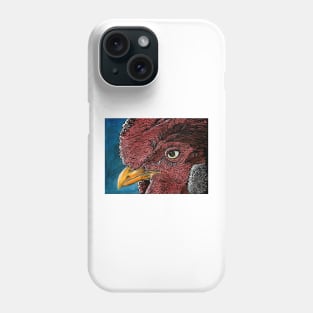 Swirley Rooster Face Phone Case