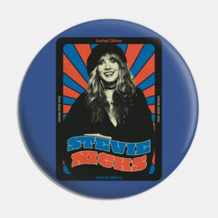 Stevie Nicks IS rOCK  - VINTAGE RETRO STYLE - POPART Pin