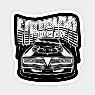 TRANS AM FIREBIRD (White Print) Magnet