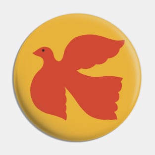 Red Dove Pin