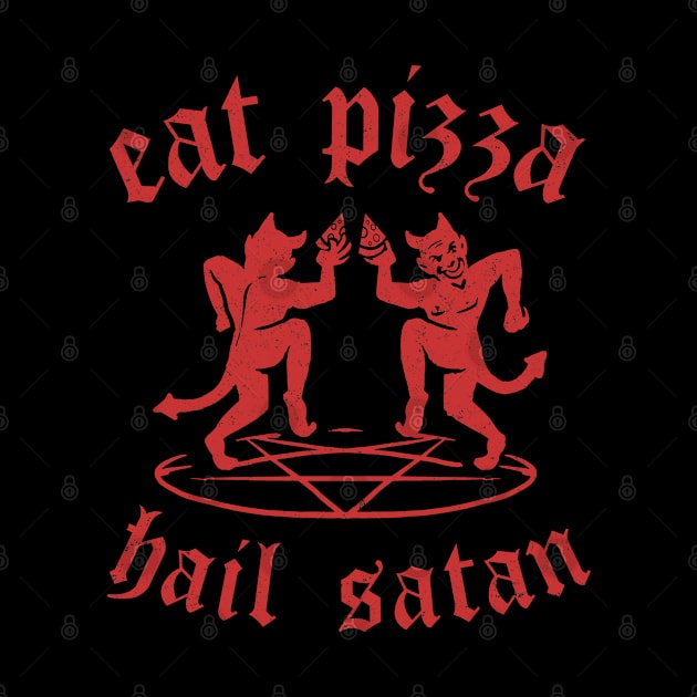 Satanic Pizza by NinthStreetShirts