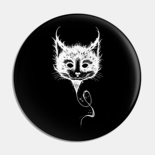 Evil Cat Balloon (White version) Pin