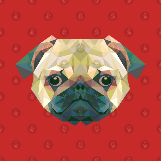 Pug Head by Mako Design 