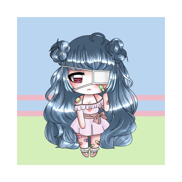 eyepatch chibi by moonlitism