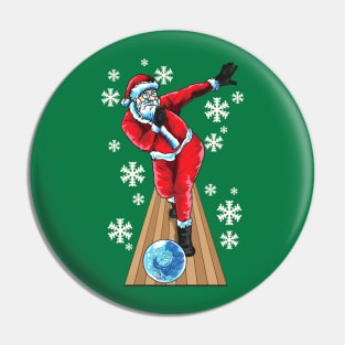 Bowling Santa Claus Bowler Team League Christmas Pin