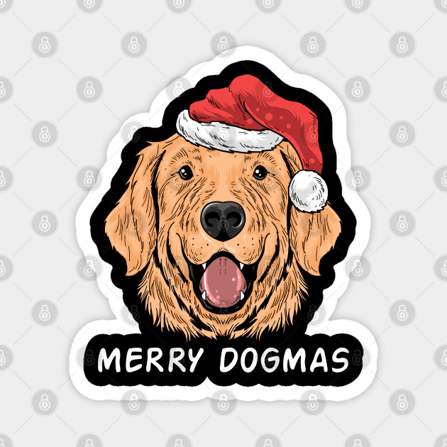 Funny Christmas Dog Santa Claus Hat Shirt For Dog Lovers Funny Christmas Dog Magnet Teepublic