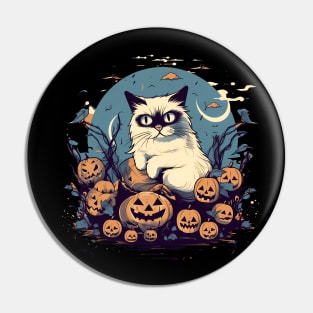 Ragdoll Cat Halloween, Cat Lover Pin