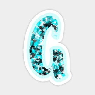 Paint Splash Letter G Magnet