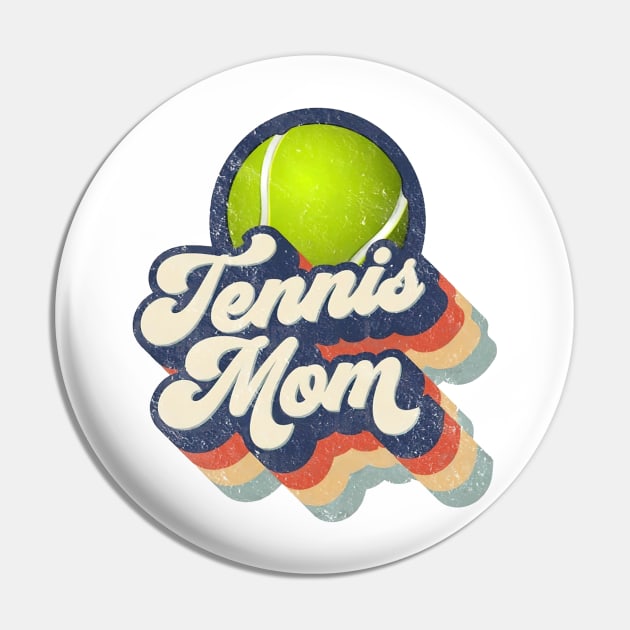 Retro Tennis Mom Mother's Day Pin by Wonder man 