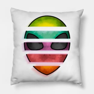 Alien - Watercolor Pillow