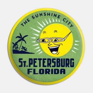 1955 Sunshine City, St. Petersburg Florida Pin