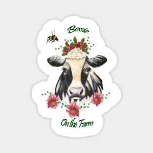 On the Farm - Bessie the Cow Magnet