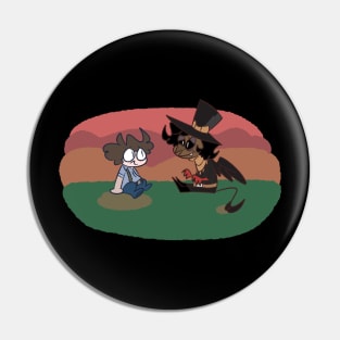 Edgar and Ringmaster Raven In Field Pin