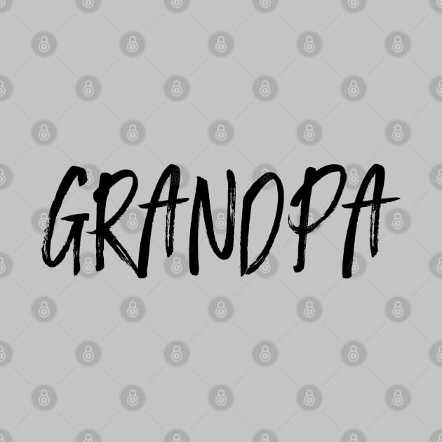 Grandpa Family Shirt Black Text by AnnaBanana