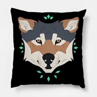 Wolf of Diamonds Pillow