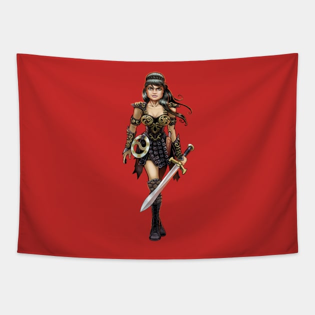 Xena Warrior Princess Tapestry by MrChuckles