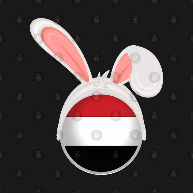 happy easter Yemen bunny ears flag cute designs by D_designs