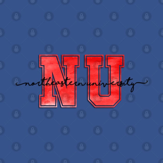 NU - Northeastern University by doodlesbydani