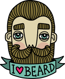 I love beard Magnet