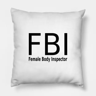 Female Body Inspecor Pillow