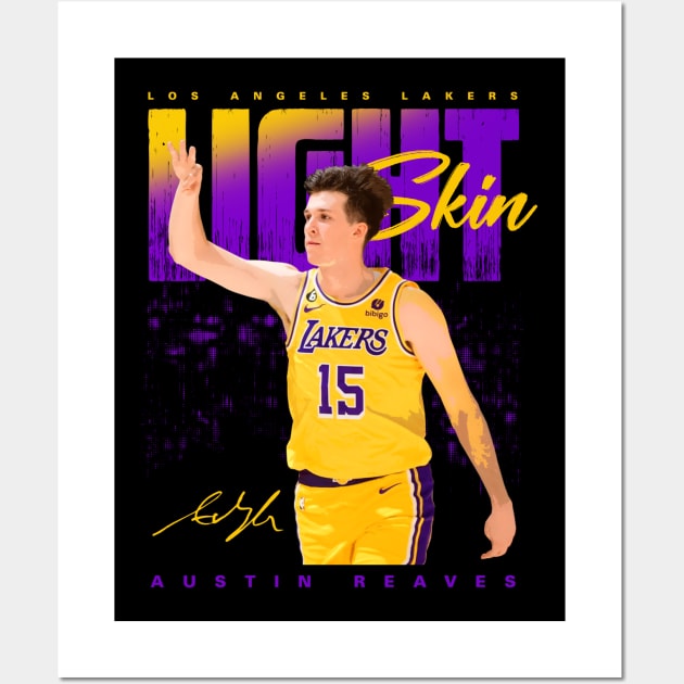 framed basketball jersey of Austin Reaves of LA Lakers