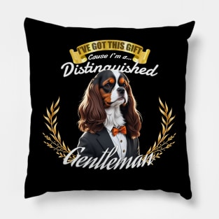 The Distinguished Cavalier King Charles Gentleman Pillow