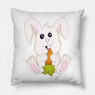 Cute Bunny With Carrot Pillow